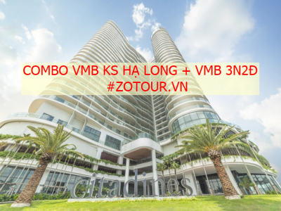 Combo 3 ngày 2 đêm Vé máy bay + Khách sạn 5 sao Hạ Long 